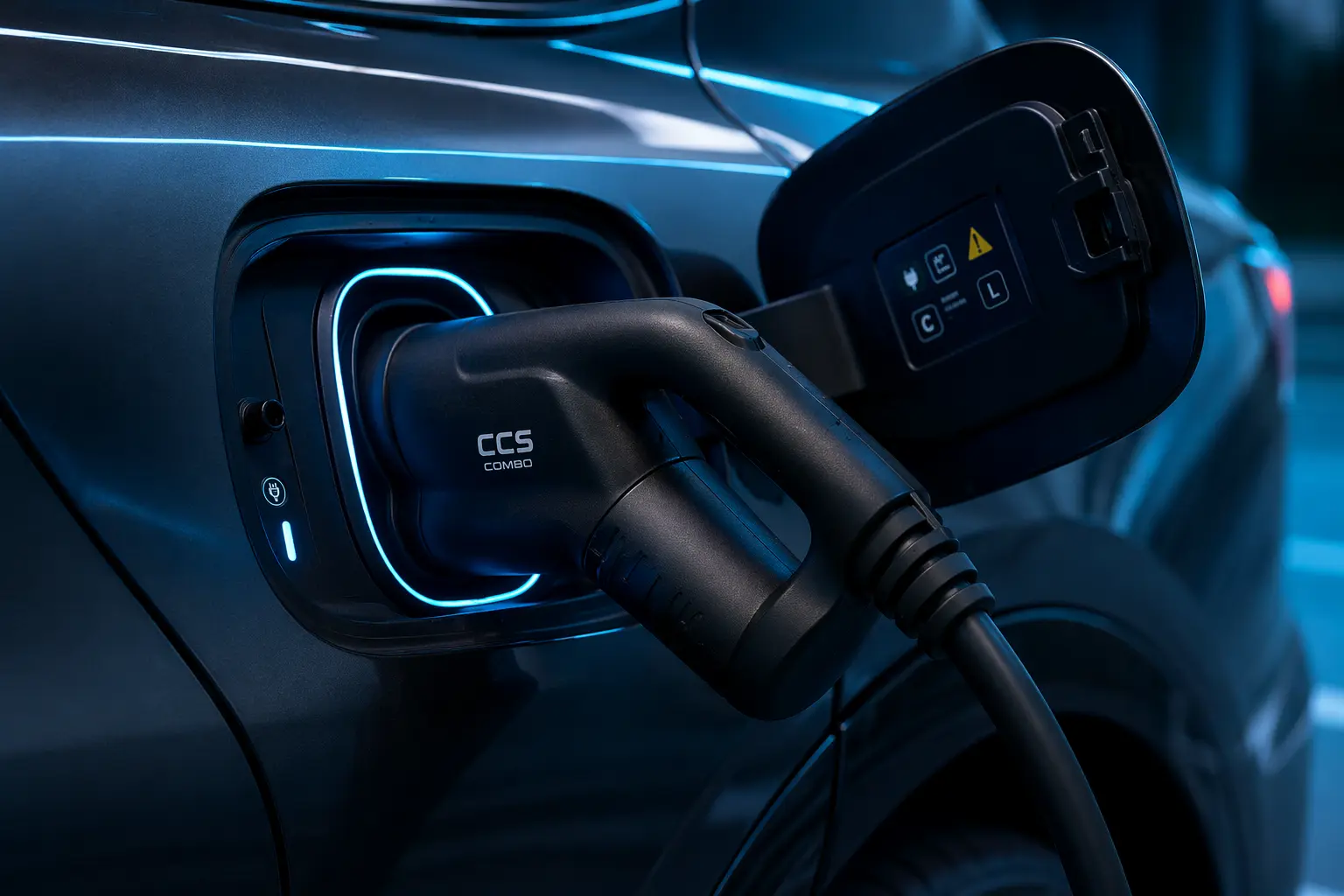 YESLA charger location screen